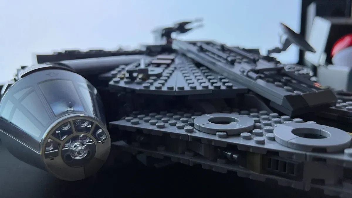 Lego Star Wars sets on display with price tags showing increased market value