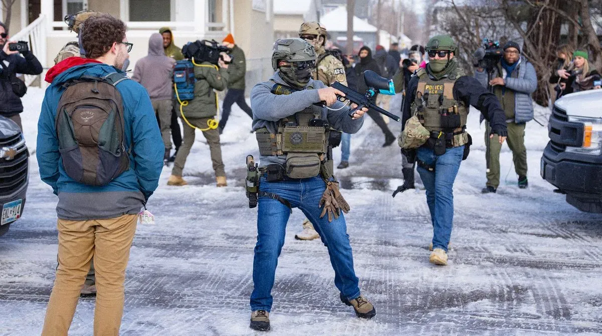 AI-generated facial reconstruction image circulating on social media after a shooting incident