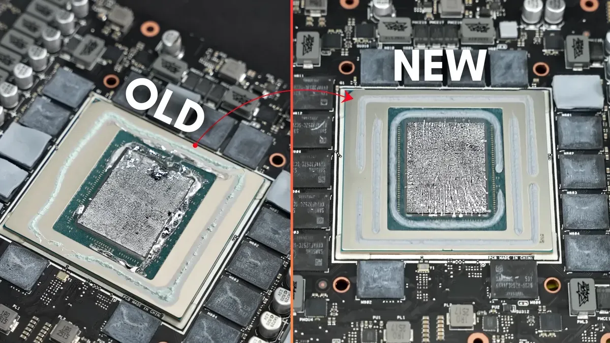 Asus ROG Matrix RTX 5090 GPU with thermal paste redesign