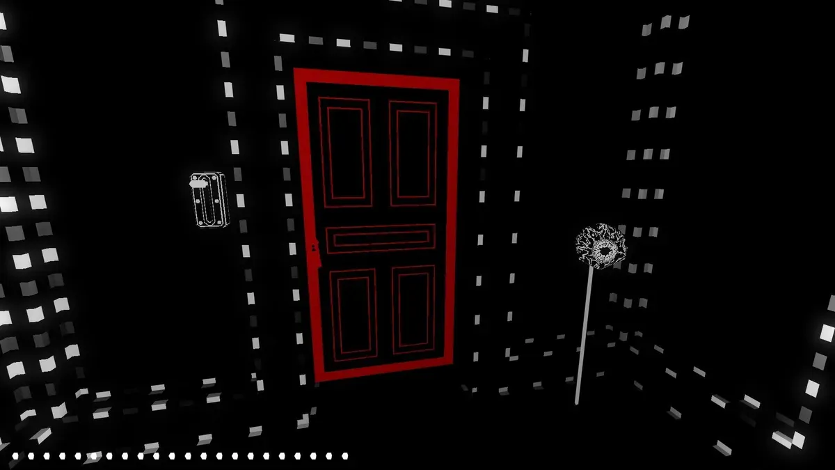 A player navigating a dark environment in Thief 2 using sound cues as part of the Selection Day mod.