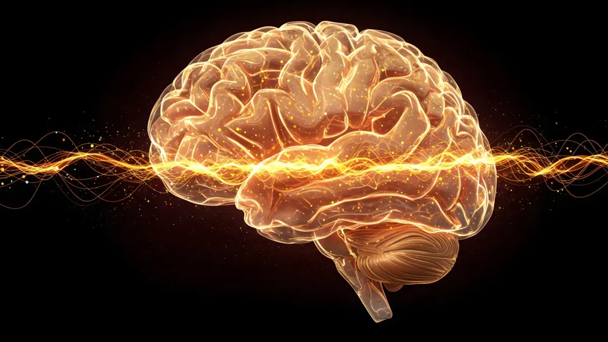 Brain imaging showing beta frequency patterns in Alzheimer’s early detection research
