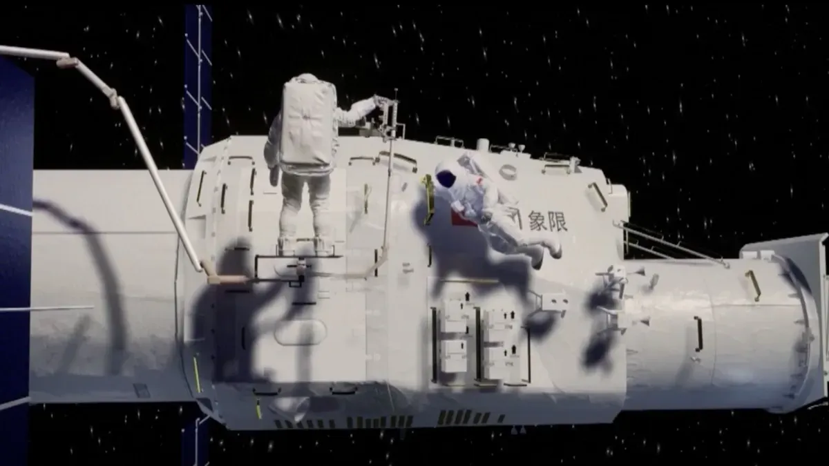 China's Xuntian space telescope with its mirror and camera