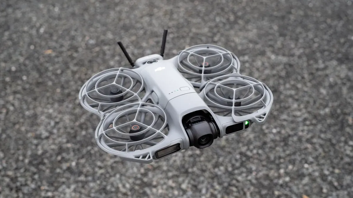 DJI Neo 2 drone with LiDAR sensors and compact design