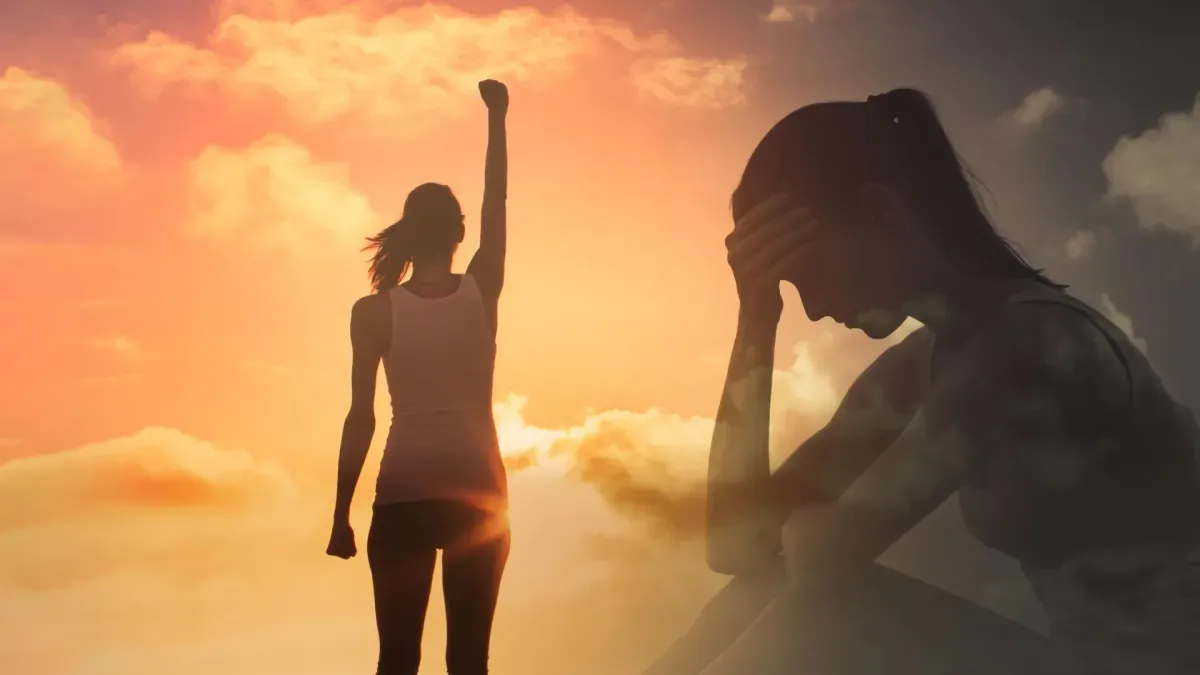 A person exercising outdoors, demonstrating light to moderate physical activity as a potential aid for managing depression symptoms.