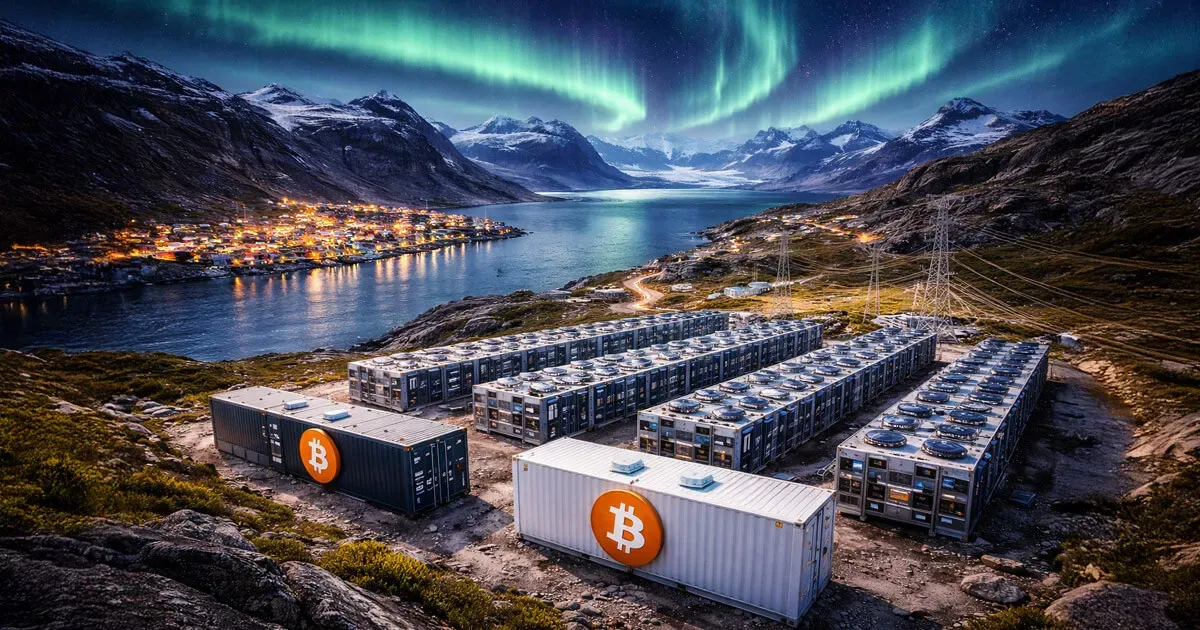 Greenland wind turbines and Bitcoin mining rigs