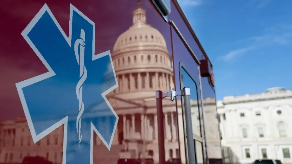 Congressional leaders discussing healthcare policy in the House chamber.