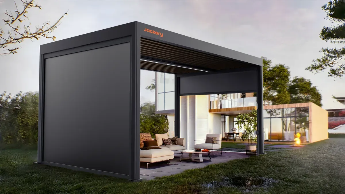 Jackery’s solar Gazebo, a high-end outdoor power solution with 2,000W solar panels and weather-resistant features