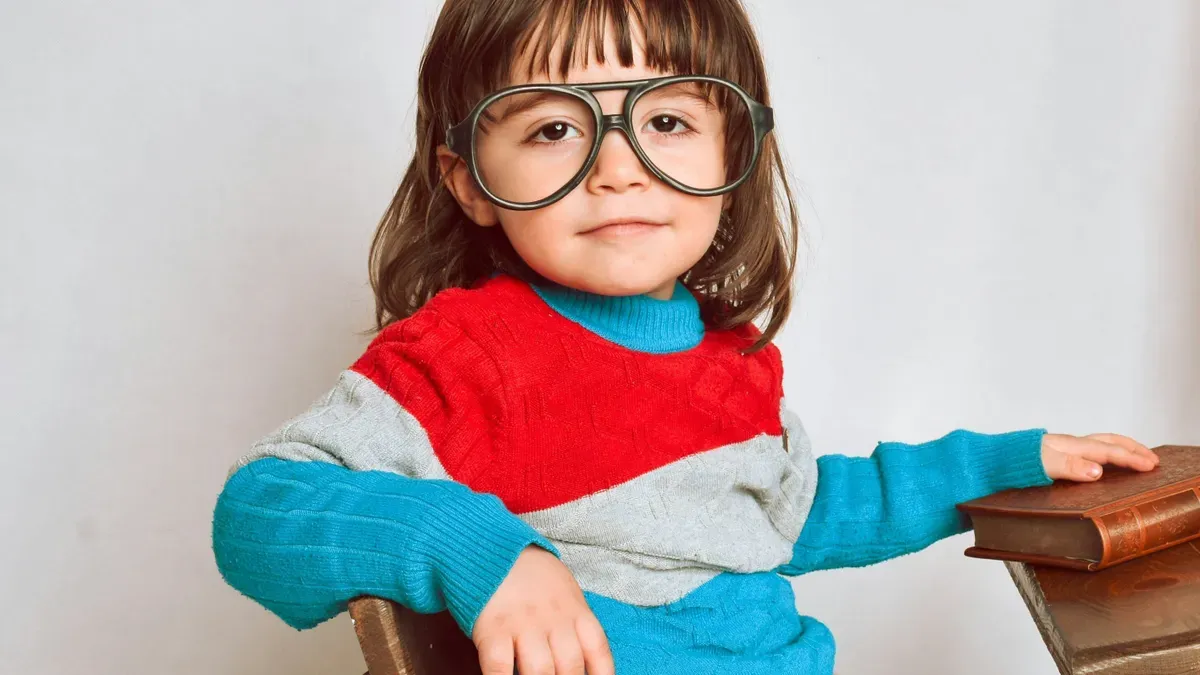 Myopia research showing the connection between gut health and vision, with children wearing corrective lenses and engaging in outdoor activities to reduce progression