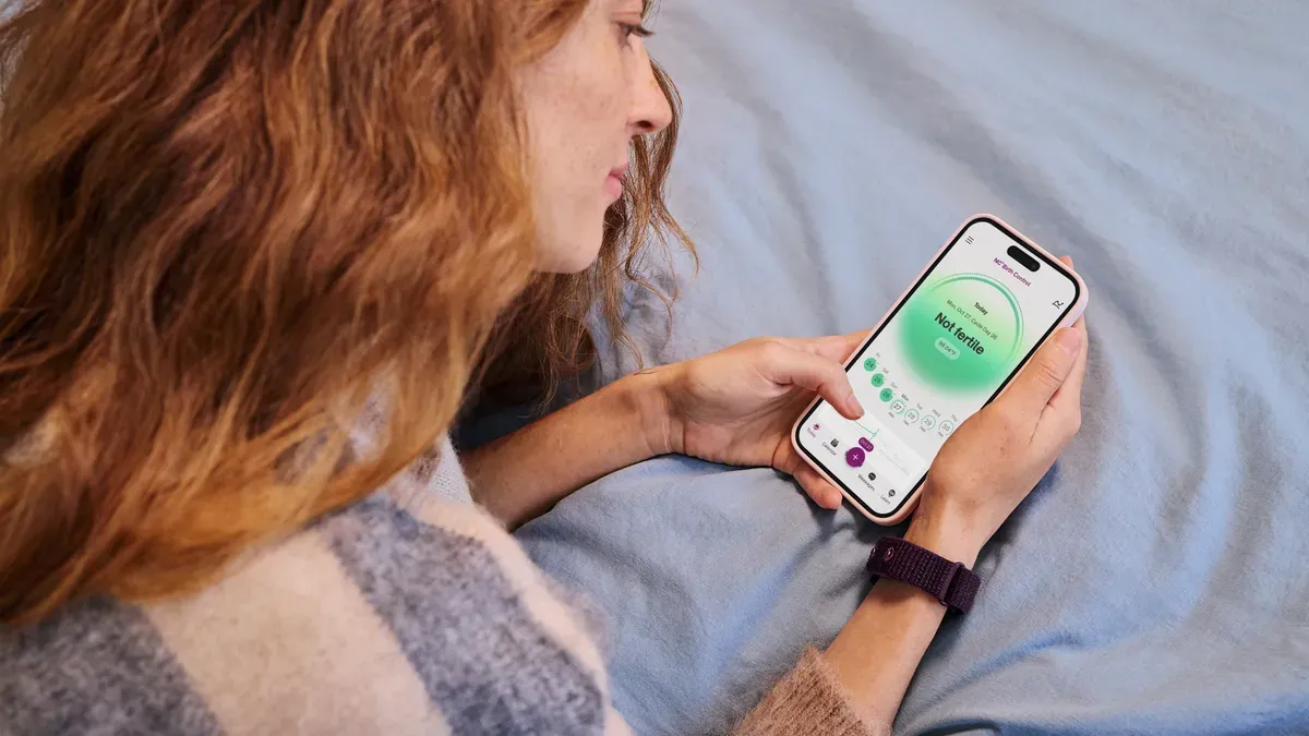 Natural Cycles wristband for birth control tracking