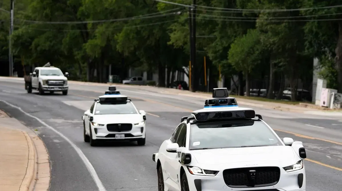 Self-driving car navigating New York state roads with safety documentation requirements highlighted