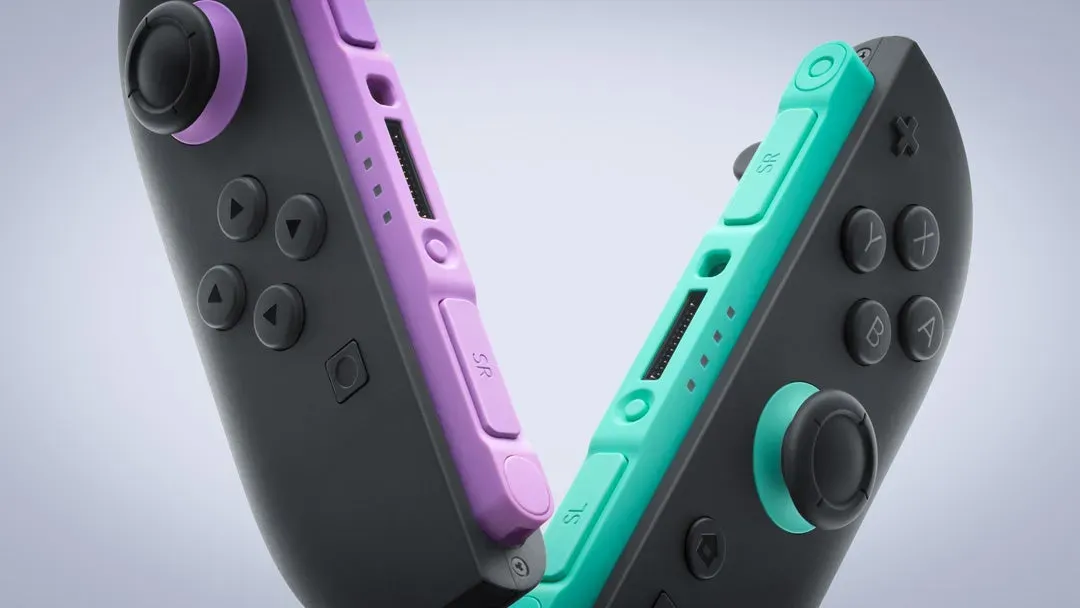 Nintendo Joy-Con 2 in Light Purple and Light Green (Lavender and Turquoise) color variants