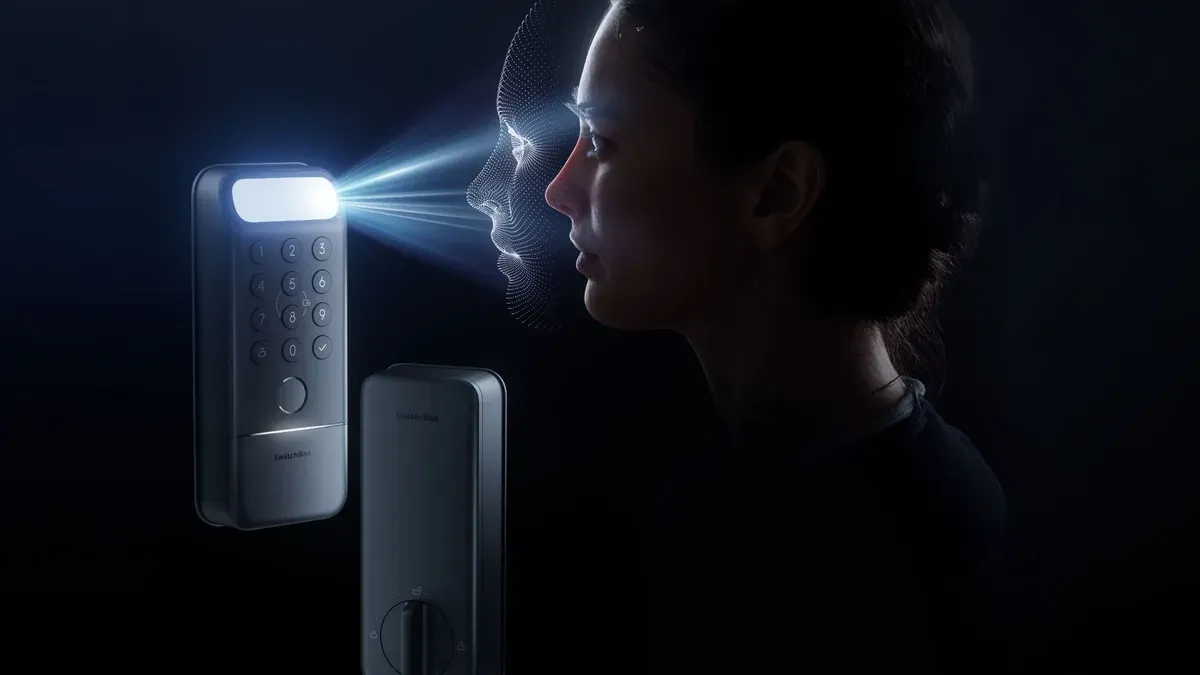 SwitchBot Lock Vision smart lock with facial recognition technology