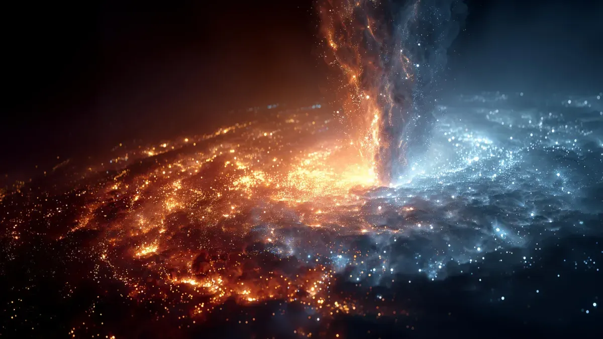 Visualization of dark matter distribution in the universe