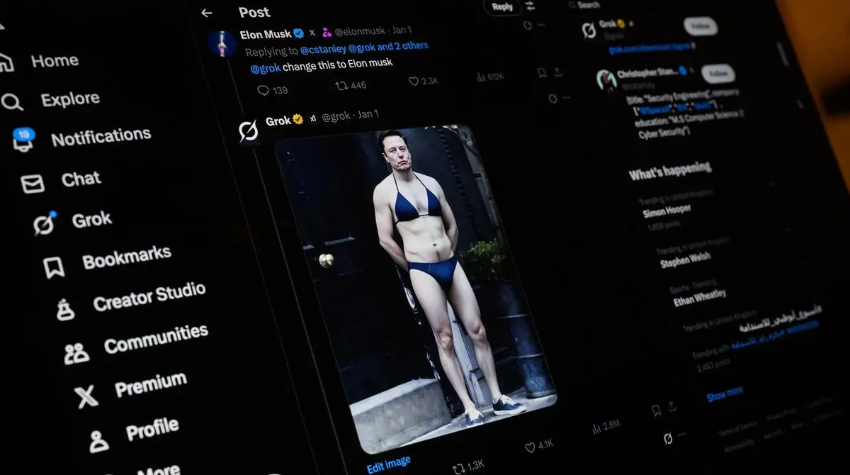 Elon Musk's X platform and Grok app under scrutiny for AI-generated nudity workarounds