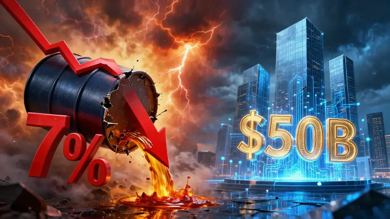 Trump's War Hints Send Oil Plummeting 7% as Oracle's $50B AI Bet Tests Investor Patience