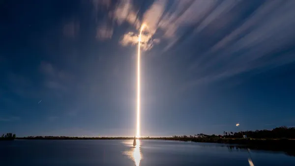 SpaceX Falcon 9 rocket launching Starlink satellites from Cape Canaveral in 2026