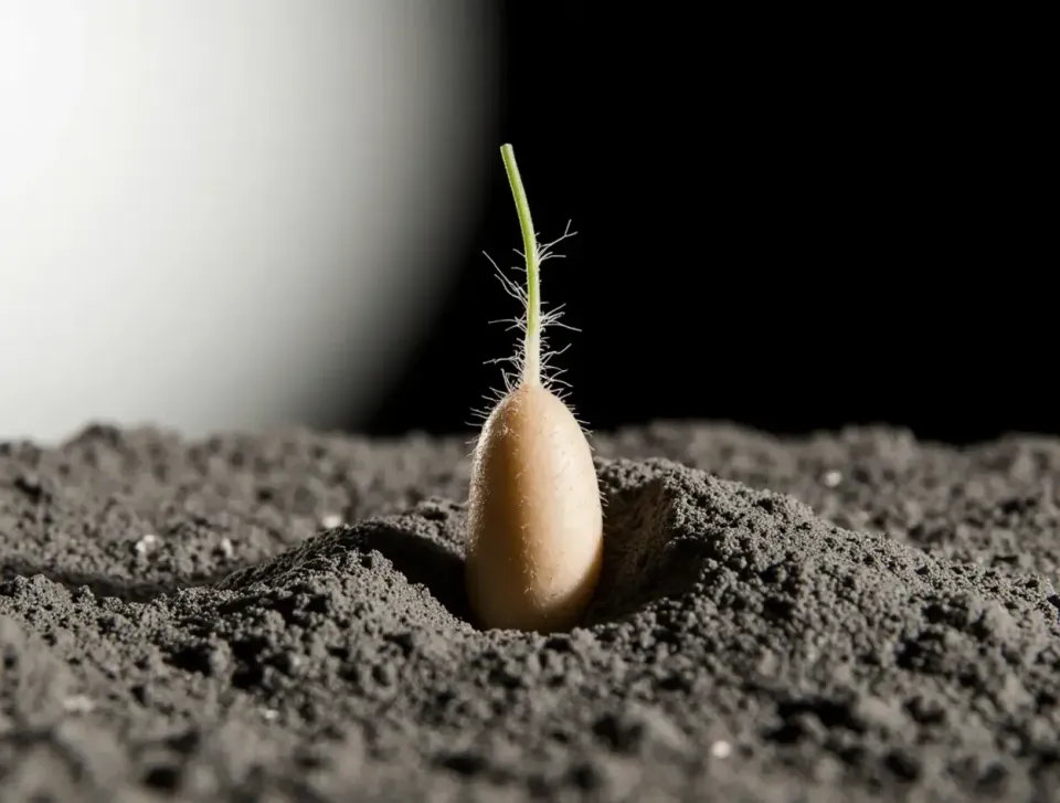 Potatoes Sprout in Lunar Dust When Spiked with Earth Compost